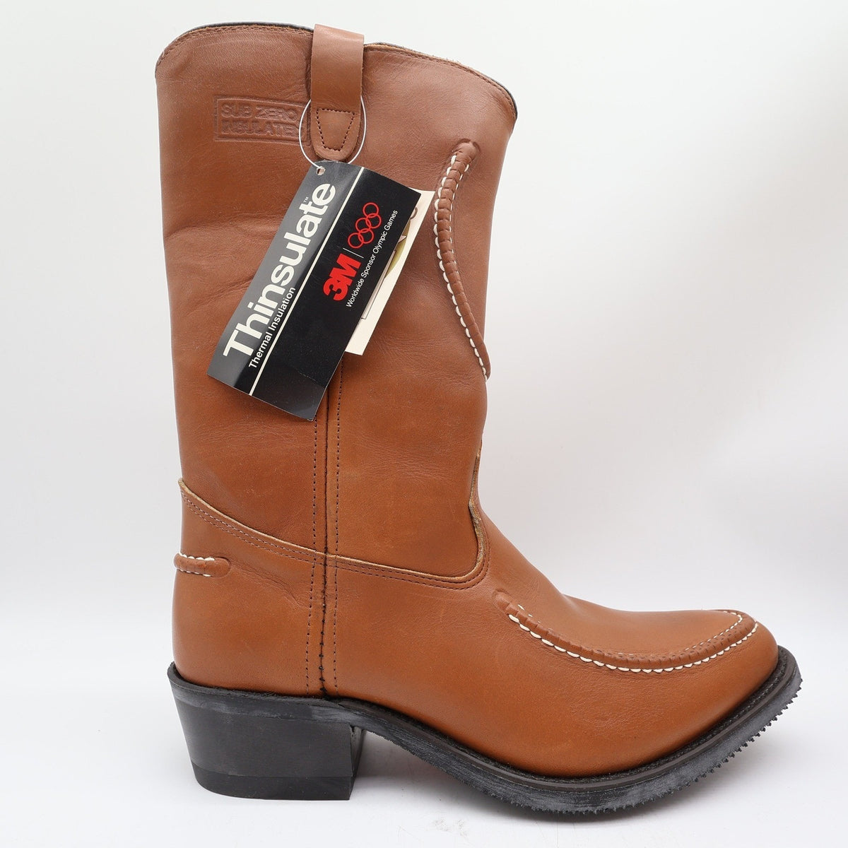 Double-H 90s Vintage Sub Zero Insulated Boots Mens 9 EE Brown Leather NEW