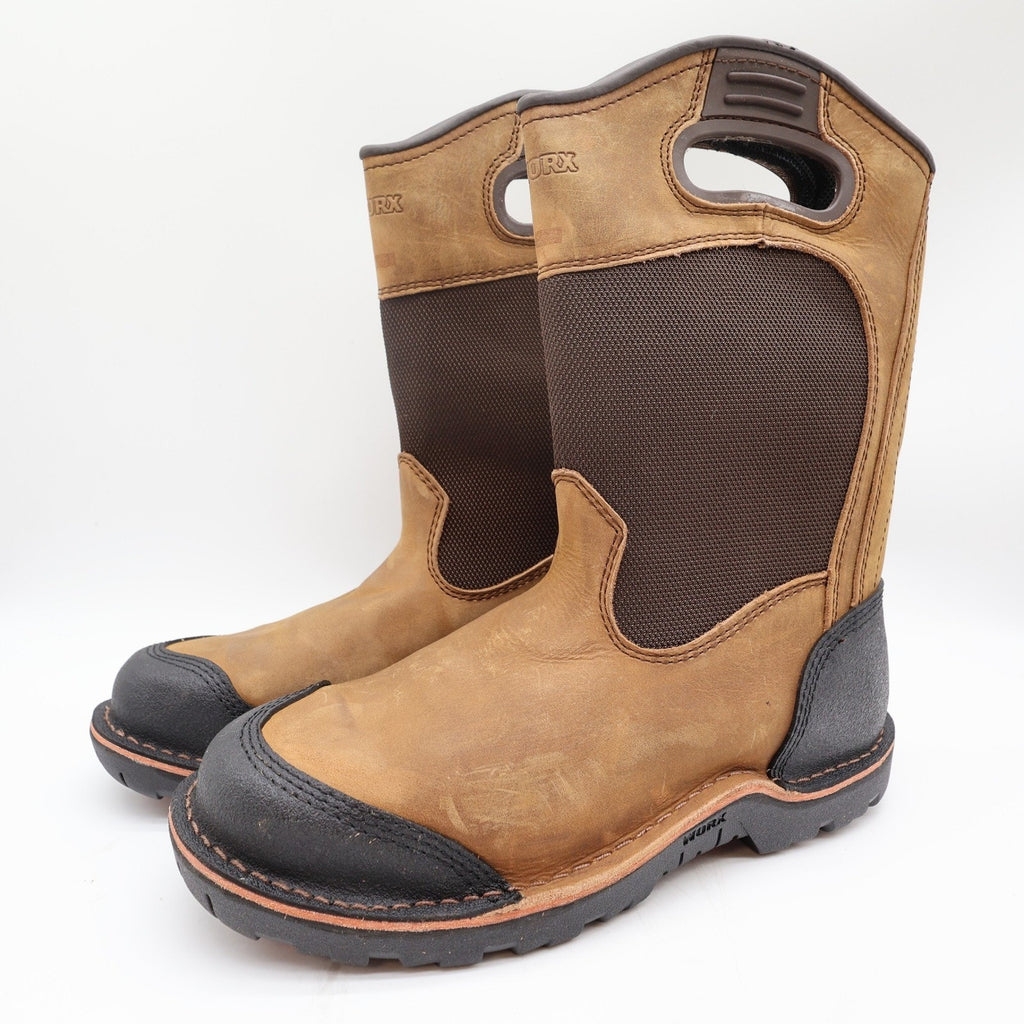 Worx by Red Wing 5715 Steel Toe Work Boots Mens 9.5 Brown Leather New No Box - take2supply