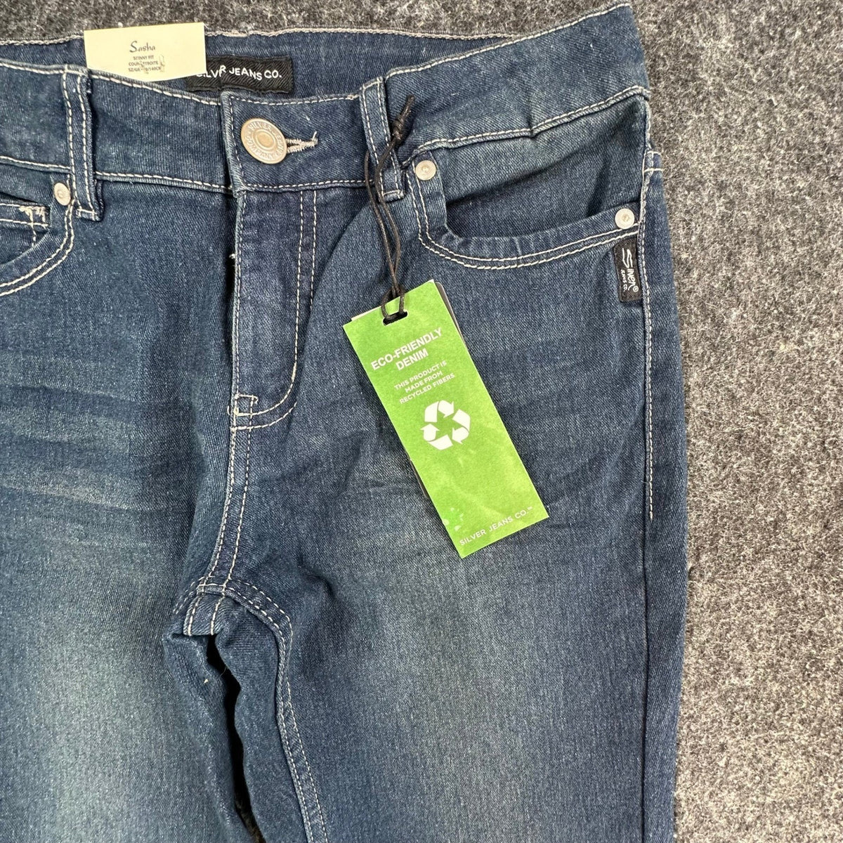 Silver Jeans Co Sasha Skinny Jeans Girls 10 Blue Denim Slim Fit NWT