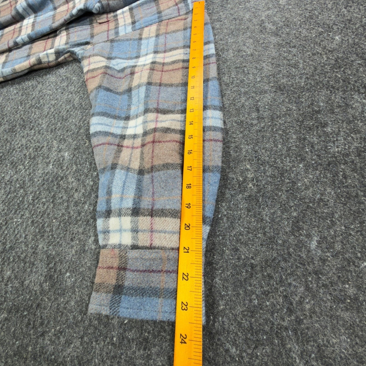 Salmon River Vintage 90s Plaid Shirt Jacket Mens XL Blue Wool Blend NWT C466