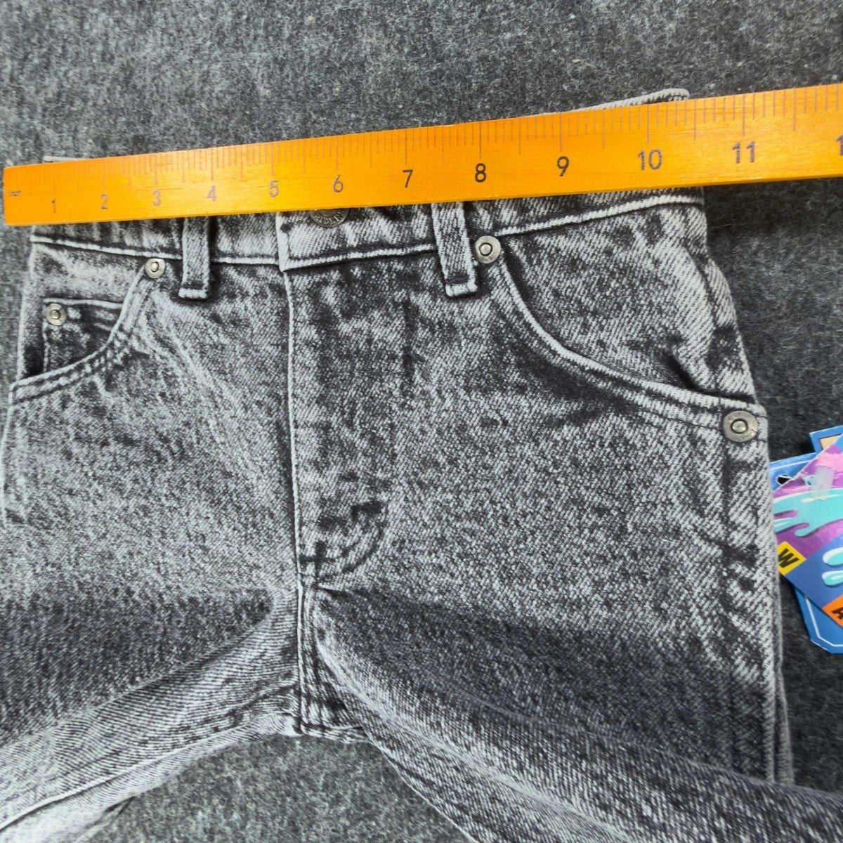 Lee Vintage 80s Riders Jeans Boys 5 Reg Glacier Acid Wash Denim NWT USA