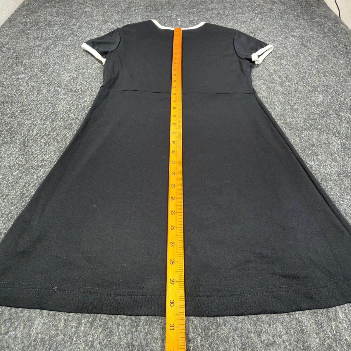 Angel Jones Vintage 70s Ringer Mini Dress Women Medium Black Acrylic New C613 - take2supply