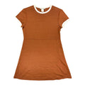 Angel Jones Vintage 70s Ringer Mini Dress Womens Large Brown Acrylic New - take2supply