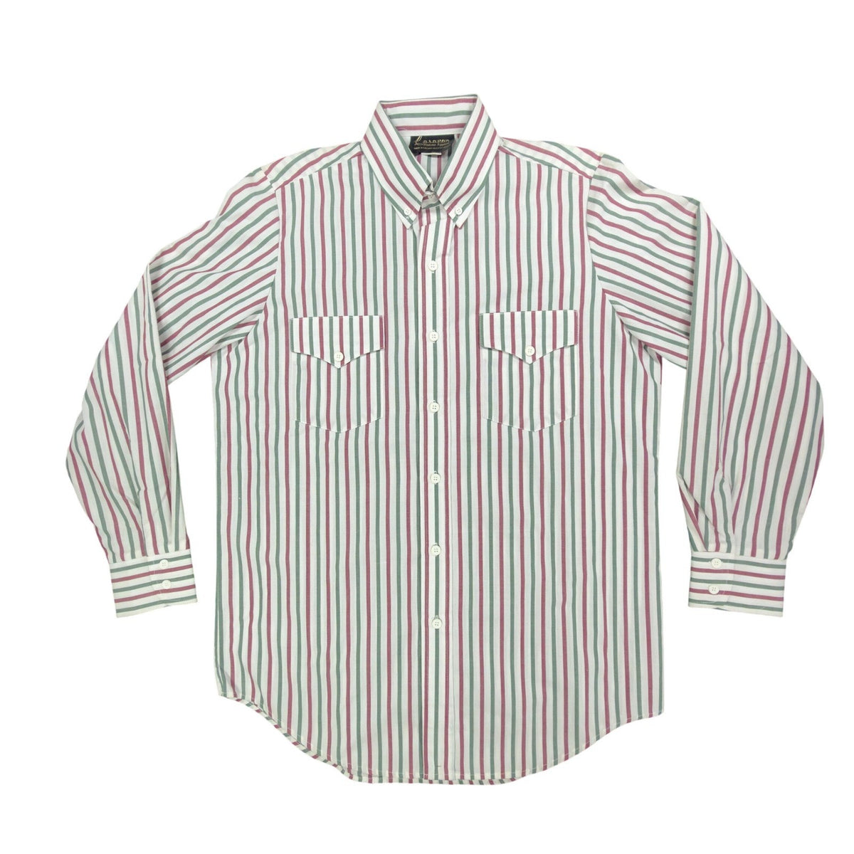 Laravan Vintage 90s Western Shirt Mens M Striped Button Down Multicolor Exc - take2supply