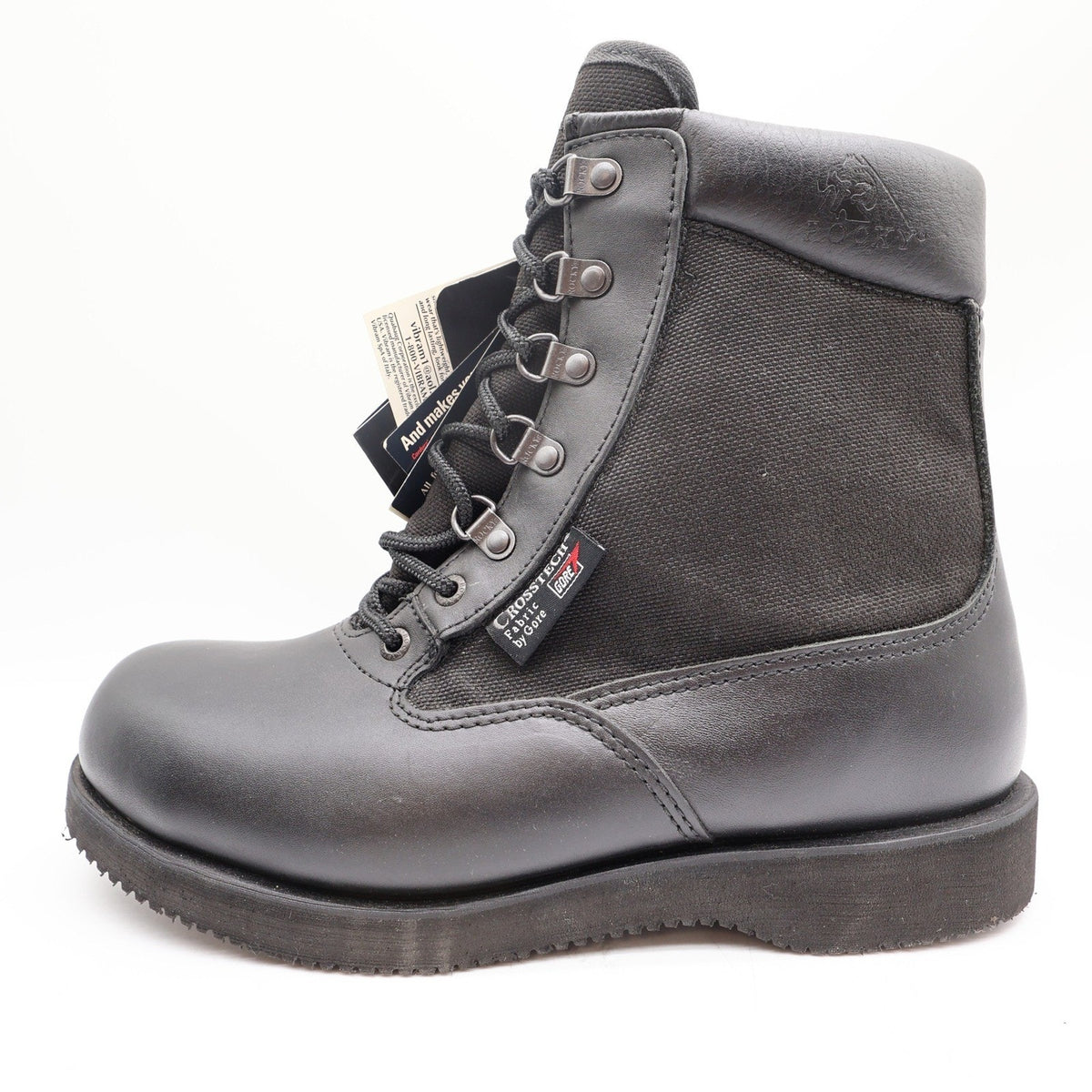 Rocky Eliminator 6" Boots Mens 9 Black Leather Waterproof Insulated NIB 8030