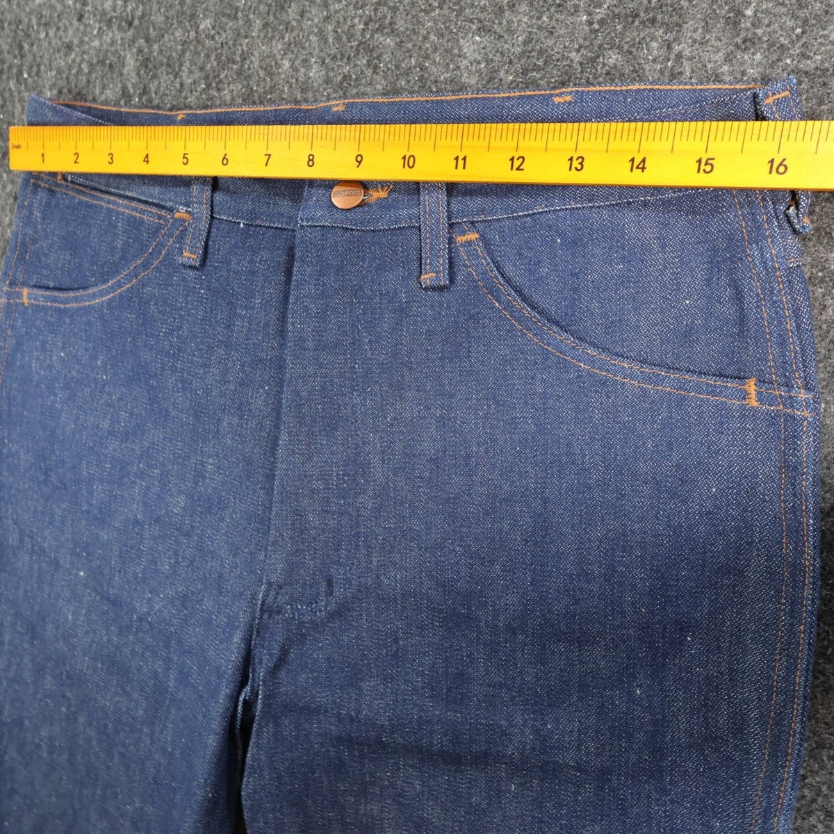 Maverick Vintage 70s Flare Jeans Mens 33x34 Blue Cotton USA Made NOS NWT