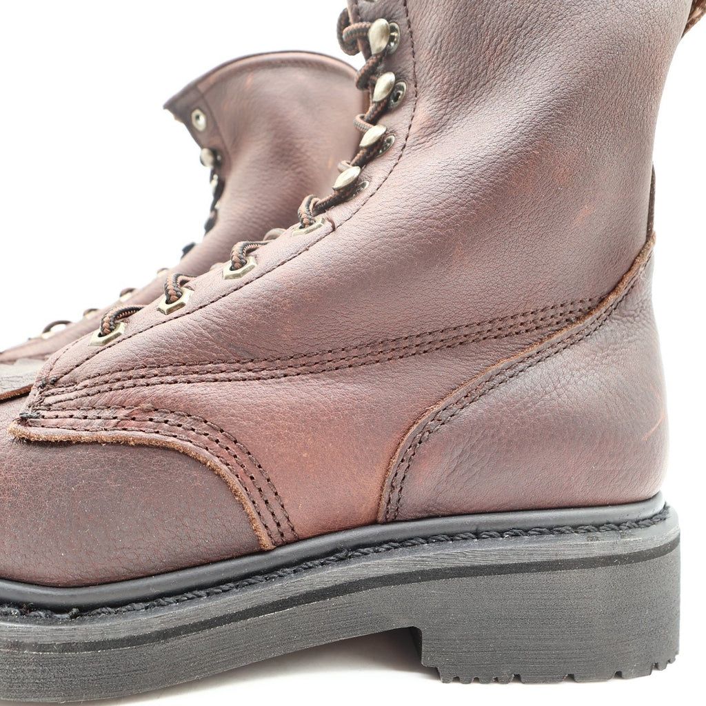 Dan Post Leather Work Boots Men 9.5 D Brown Oily Lace Up Kiltie NWT Box