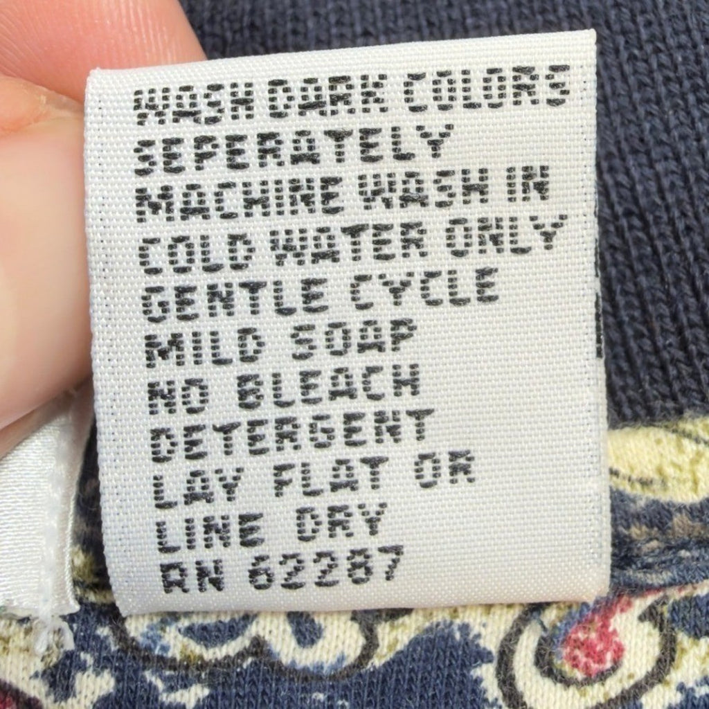 WinnerMate Polo Shirt Mens Medium Vintage 90s Paisley Abstract Print Cotton NWT