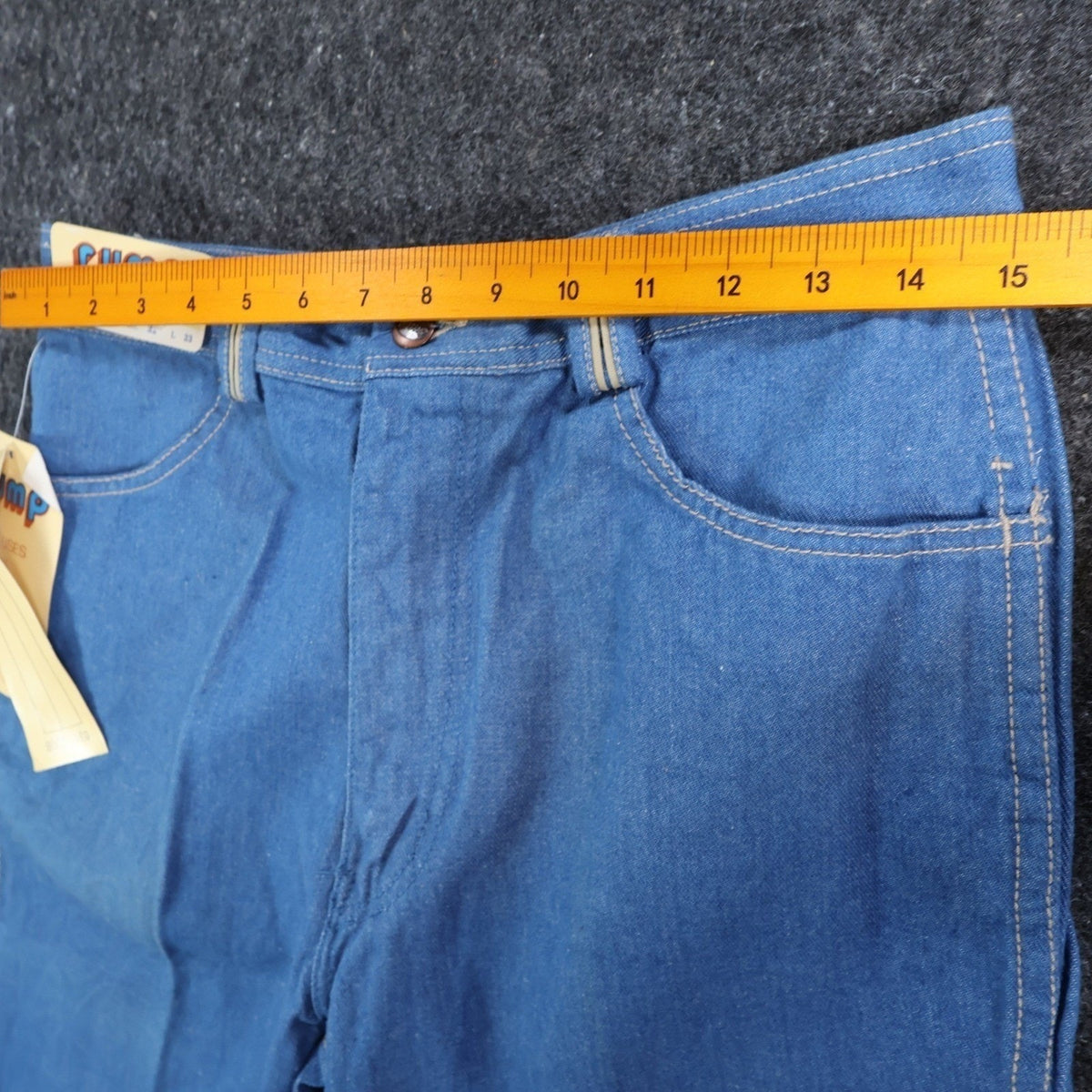Rump Vintage 70s 80s Bootcut Jeans Mens 32x33 Blue Cotton Denim NOS NWT - take2supply