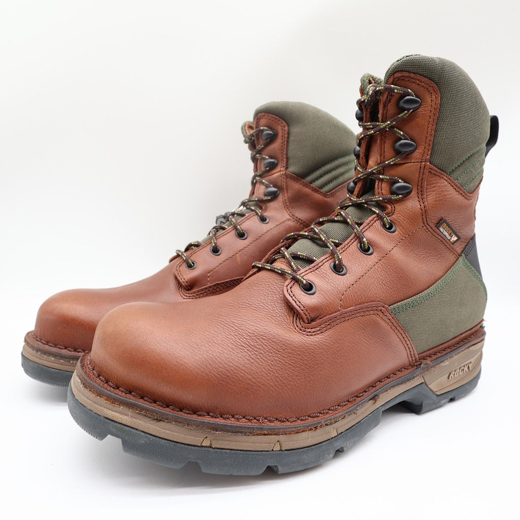 Rocky Fieldlite Hunting Boots Mens 9.5 Brown Leather Insulated Waterproof NIB - take2supply