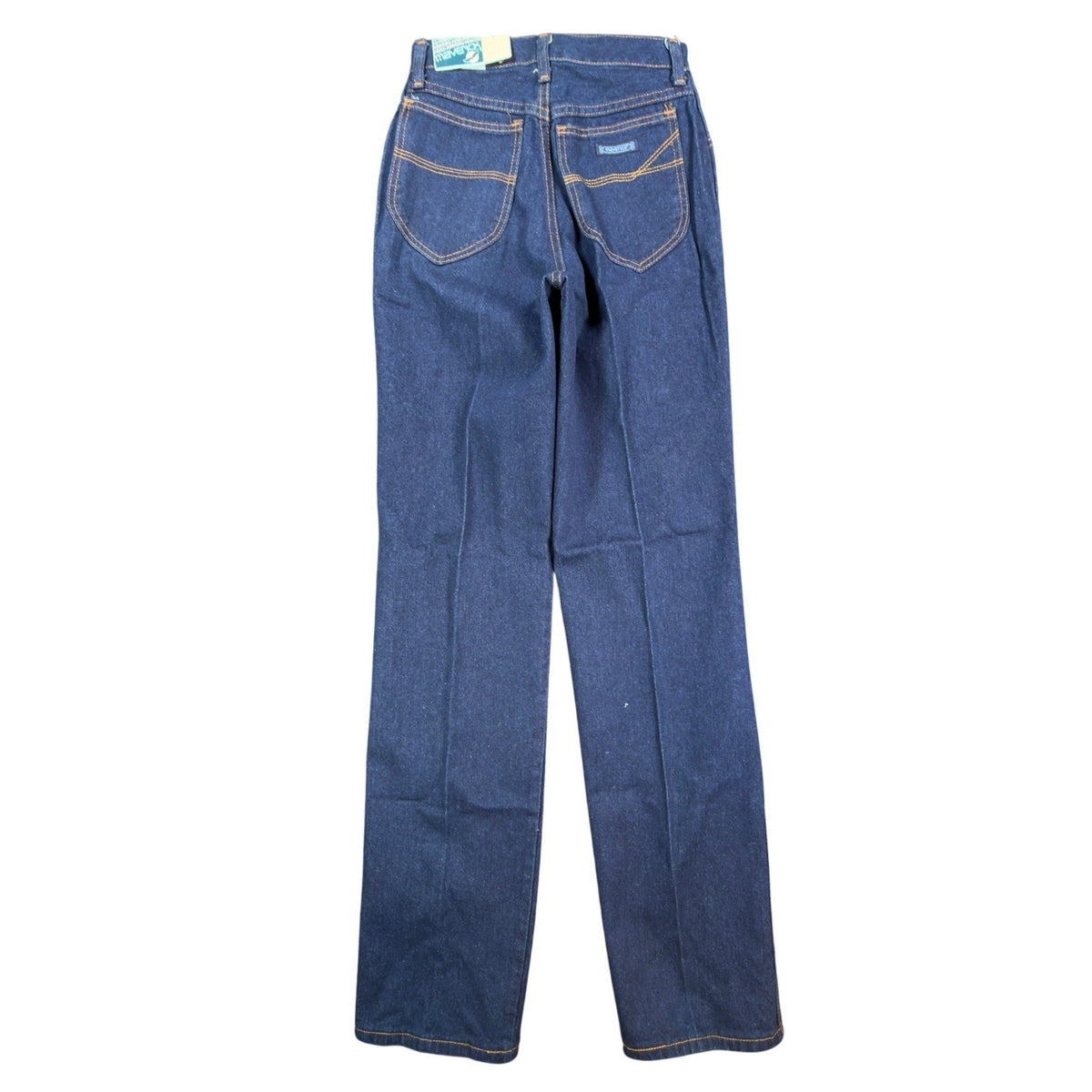 Maverick 70s Vintage High Rise Flare Jeans Juniors 9 Blue Cotton NWT Deadstock