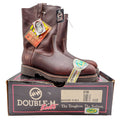 Double-H 3730 Boots Mens 11 2E Brown Briar Pitstop Leather Work New With Box