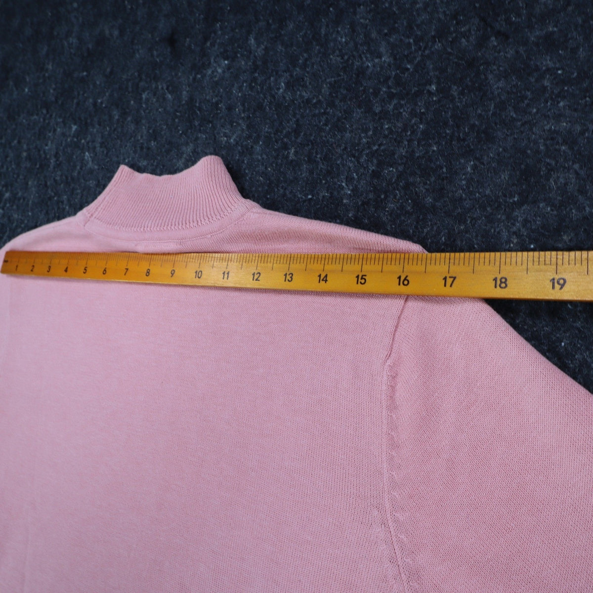 Nikki Petite Short Sleeve Mock Neck Sweater Small Pink Cotton Blend NWT C1004