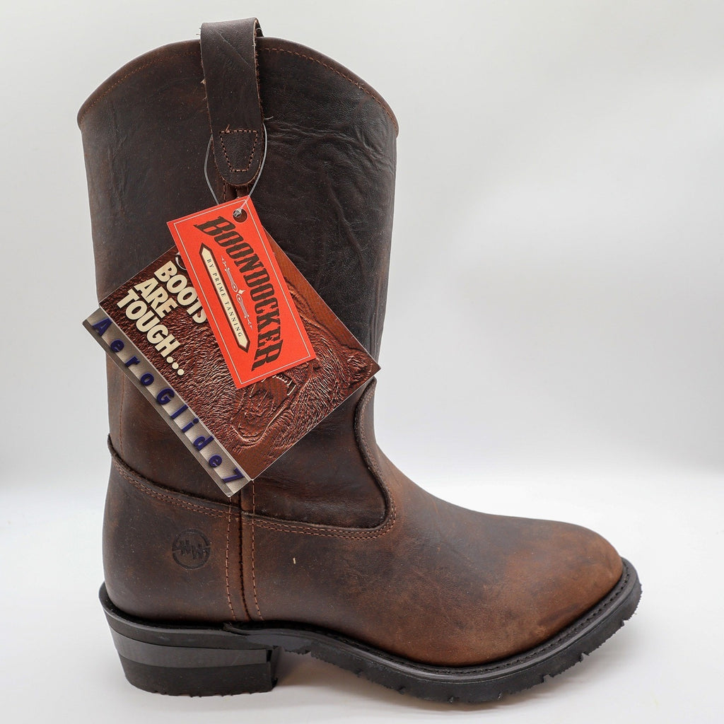Double H Boondocker Work Boots Mens 9 EE Brown Leather NEW 2520 AeroGlide 7