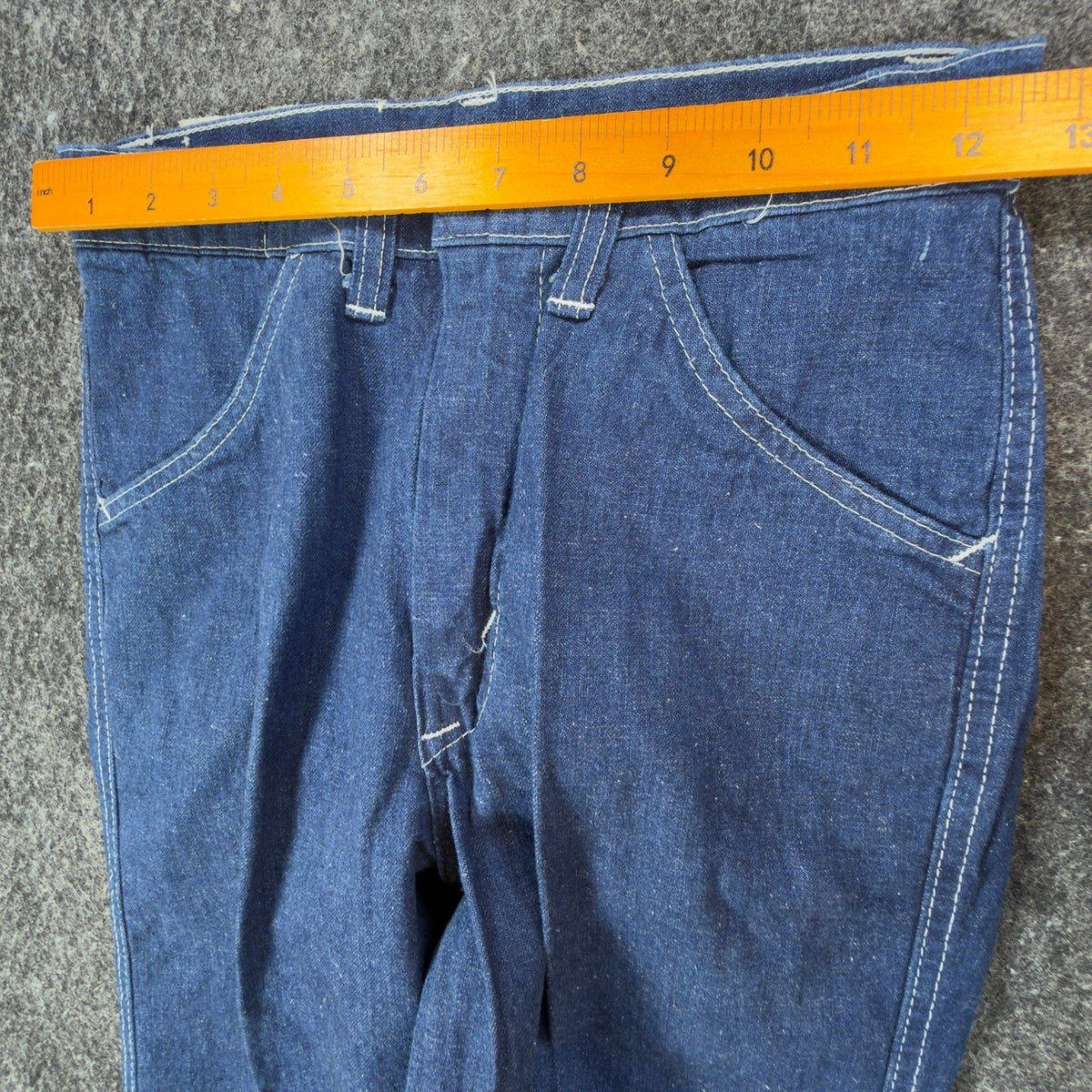 DeeCee Vintage 70s Jeans Youth 16 W26 L31 Blue Flare USA Deadstock NWT