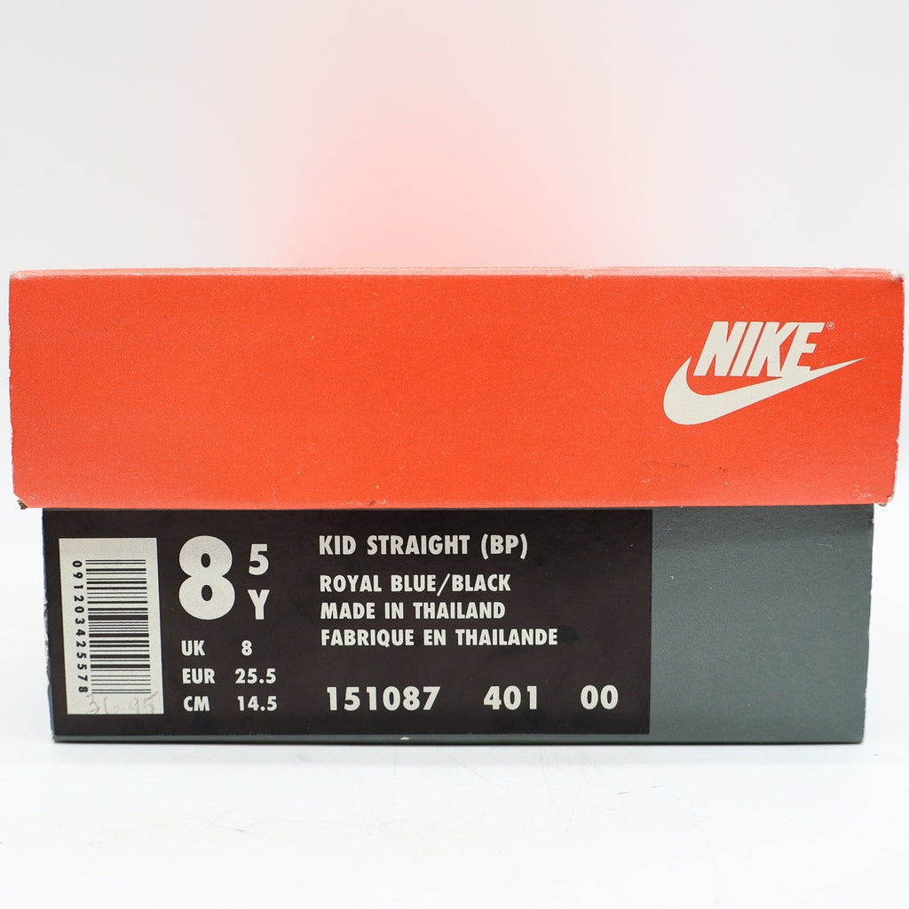 Nike Kid Straight BP Sneakers Size 8.5C Vintage 90s Royal Blue Black 151087-401