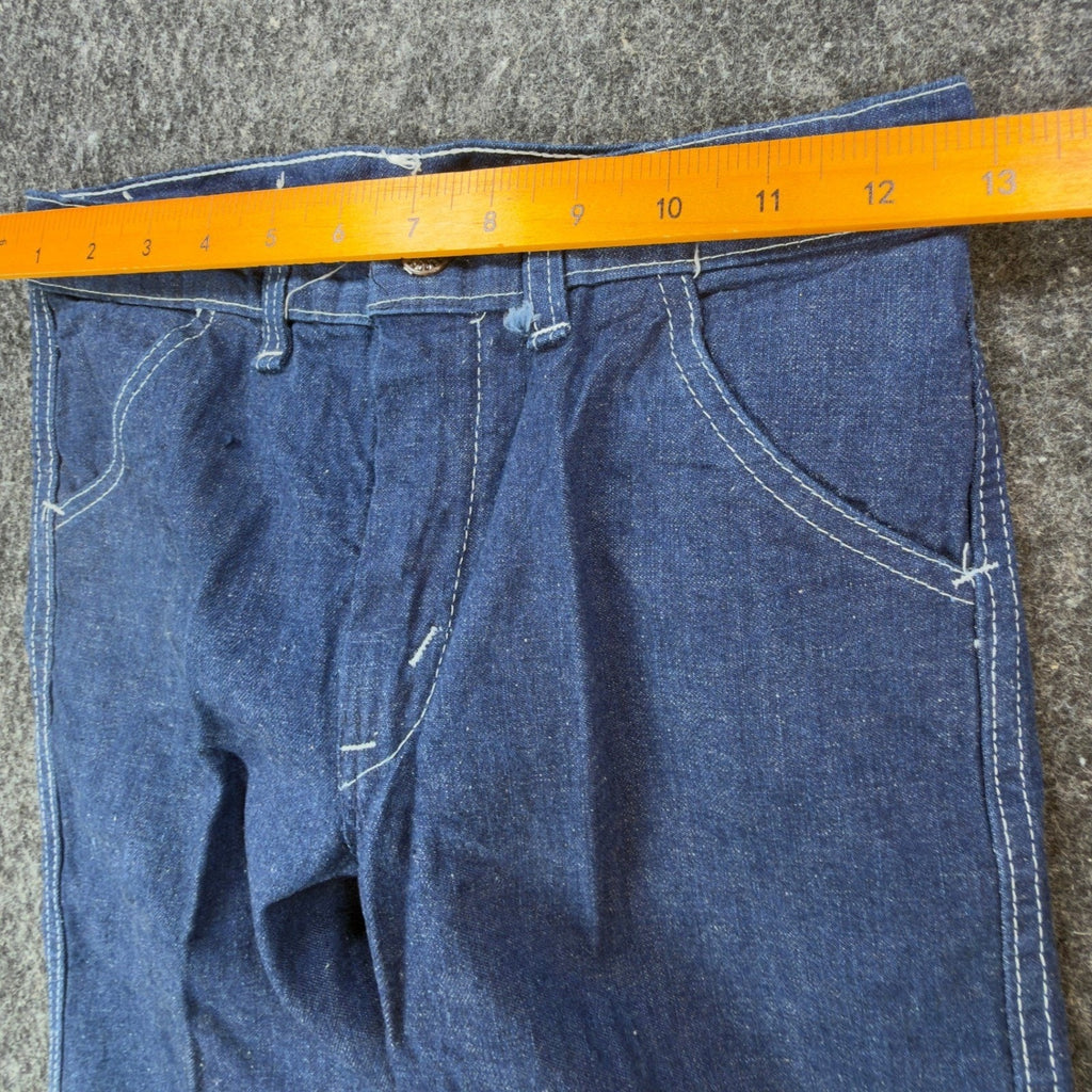 DeeCee Vintage 70s Jeans Youth 10 Reg Blue Flare USA Deadstock NWT