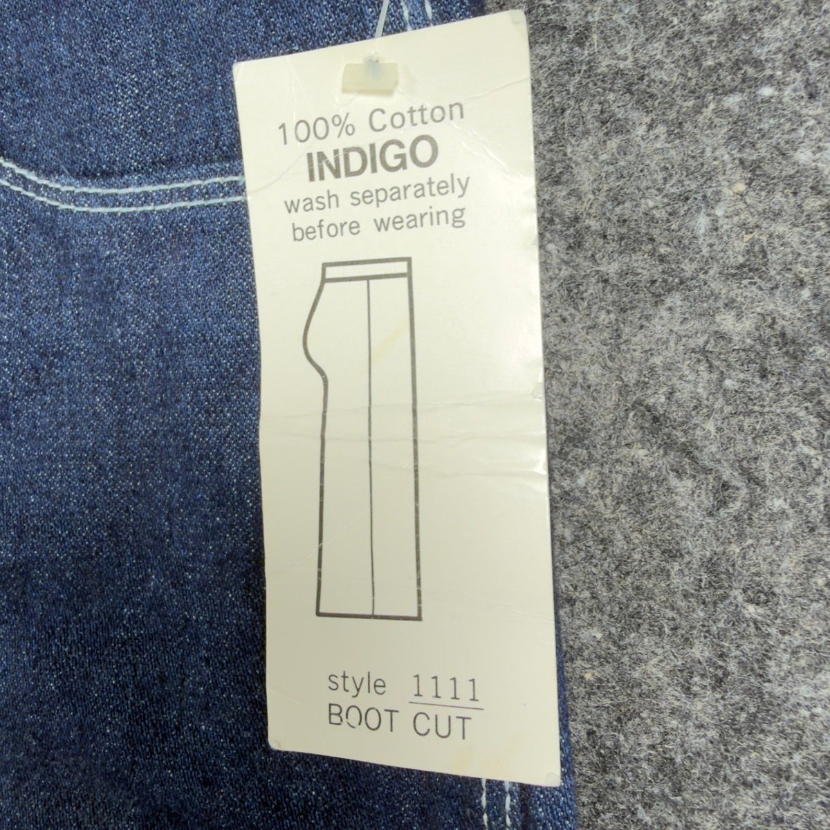 Gino Cappeli Vintage 70s Boot Cut Jeans Mens 34 Indigo Cotton NWT