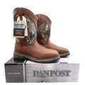 Dan Post Camo Waterproof Western Work Boots Men 11 D Brown Leather NWT Box