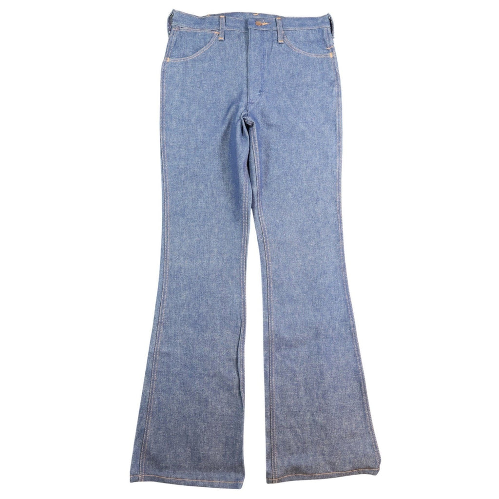 Maverick Vintage 70s Flare Jeans Mens 33x36 Blue Cotton USA Made NOS NWT