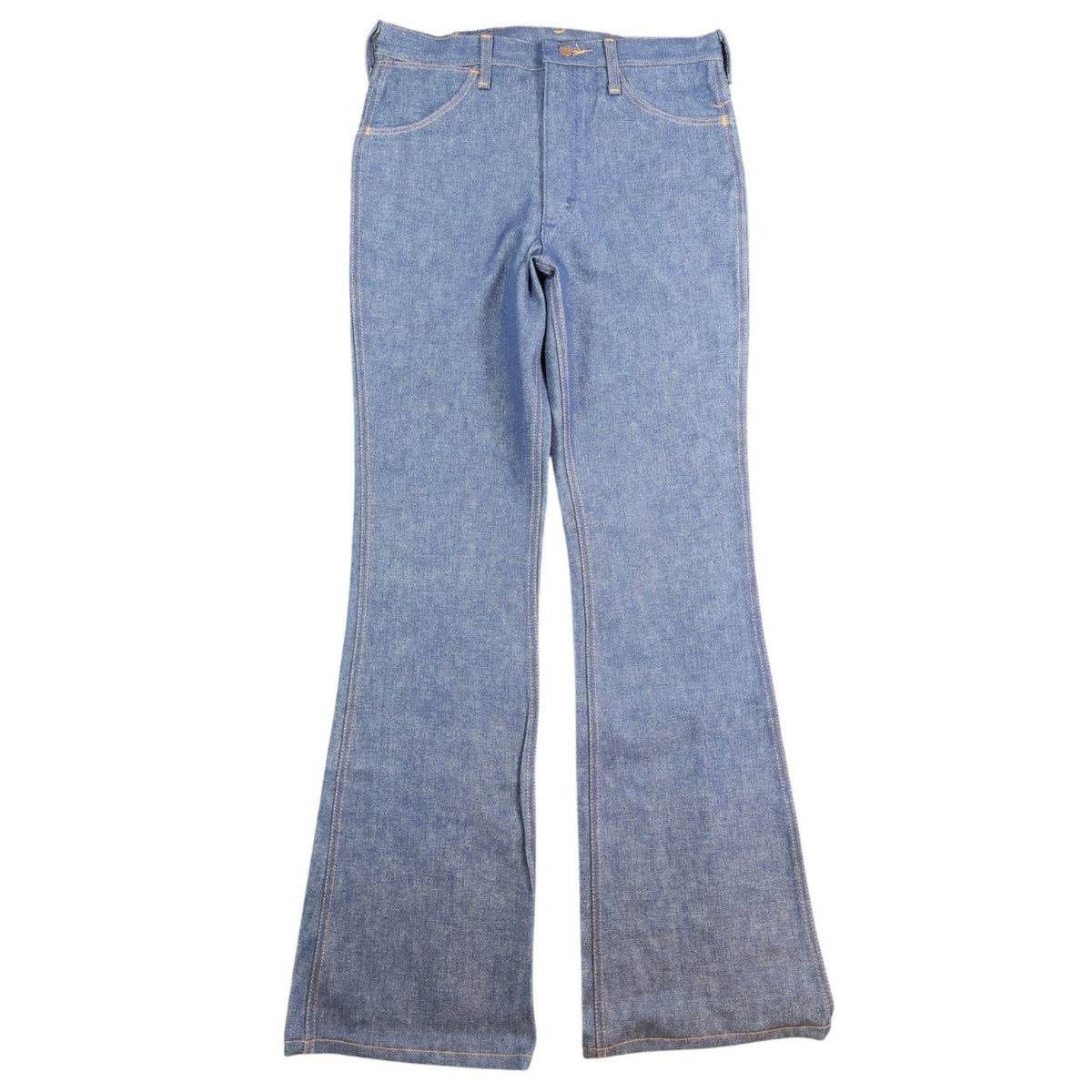 Maverick Vintage 70s Flare Jeans Mens 33x36 Blue Cotton USA Made NOS NWT