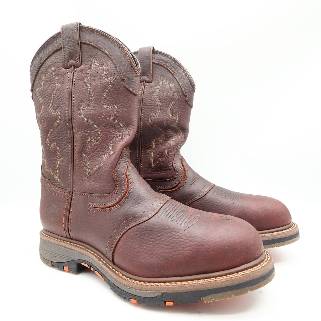 Double-H Roper Work Boots Mens 12 D Brown Leather Composite Toe DH5133 NWT Box