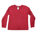 Southern Lady Cardigan Sweater Womens Small Vintage 90s Wine Red Acrylic 1W57