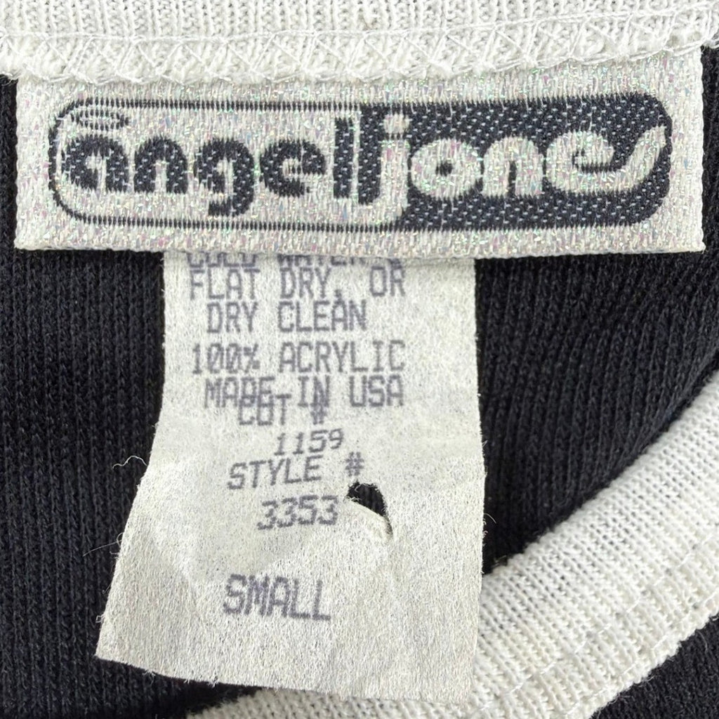 Angel Jones 70s Ringer Dress Womens Small Black Acrylic New Without Tags - take2supply