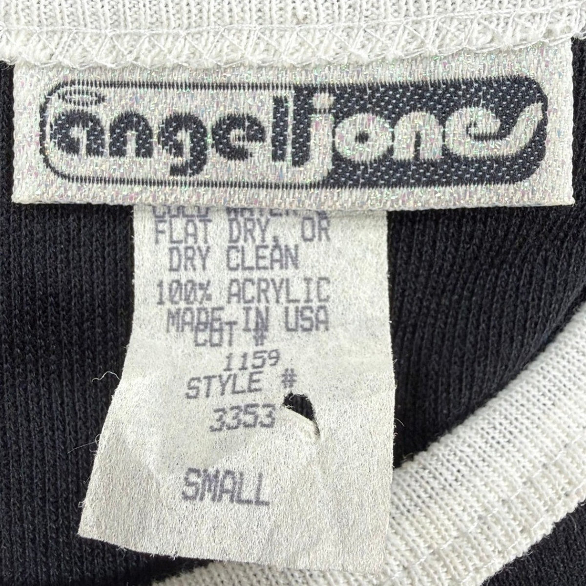 Angel Jones 70s Ringer Dress Womens Small Black Acrylic New Without Tags - take2supply