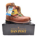 Dan Post DP68484 Work Boots Mens 10D Brown Leather Alloy Toe Waterproof NWT