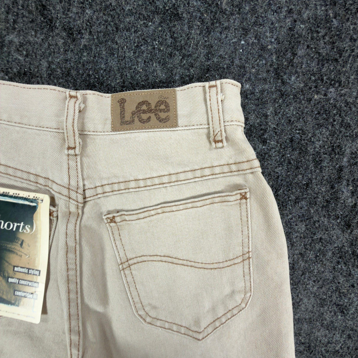 Lee 90s Soda Pop Denim Shorts Junior 3 Khaki Recycled Cotton NWT Vintage