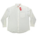 IZOD Basix Button Down Shirt Mens Large White Cotton NWT