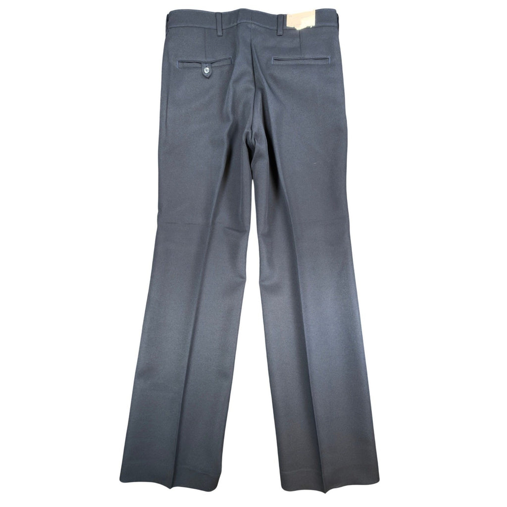 Vintage 70s Pants Mens 32x32 Gray Dacron Polyester Deadstock Trousers 527-1000