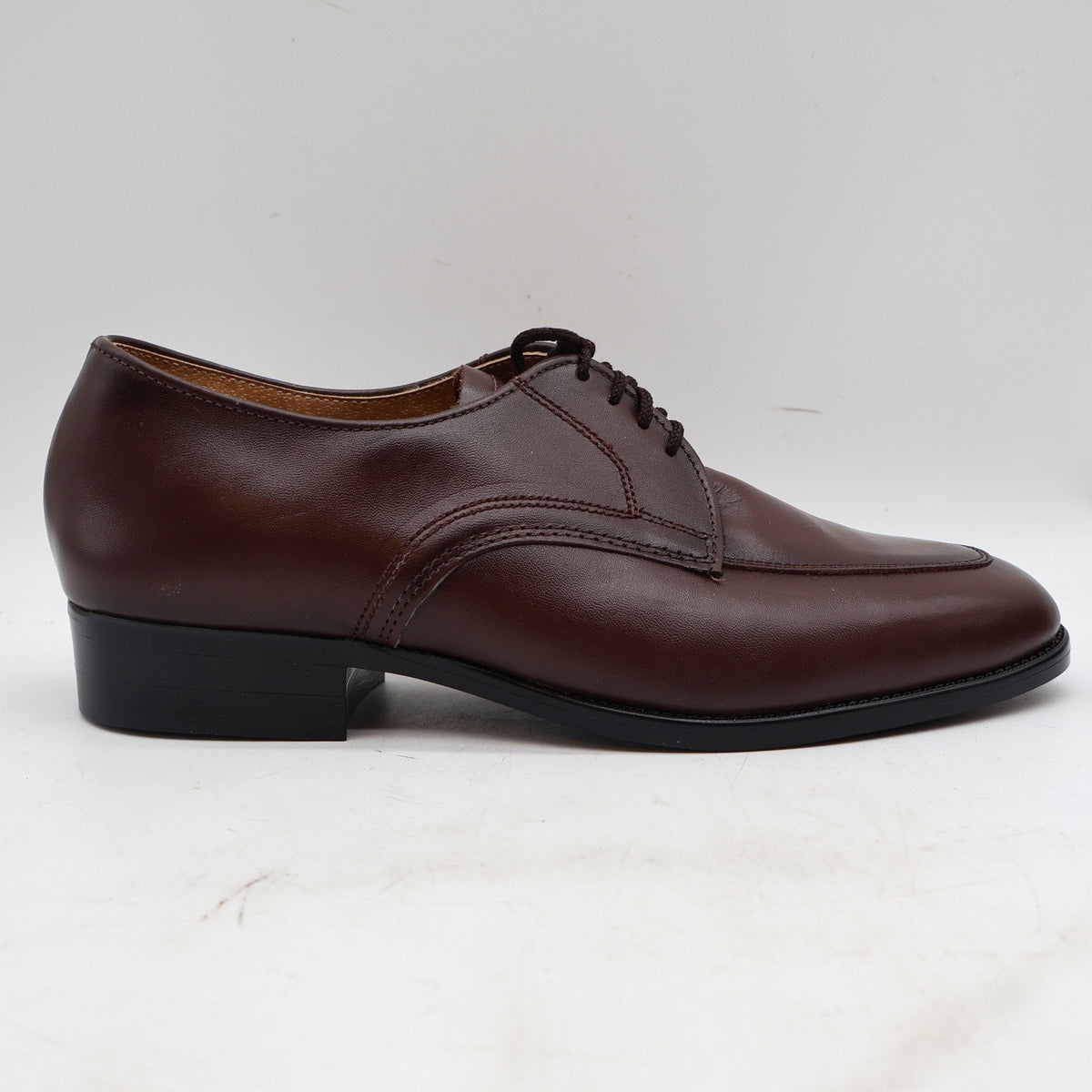 Vintage Barclay 97124 Brown Leather Oxford Shoes Men's 9.5 EEE Wide USA Deadstock
