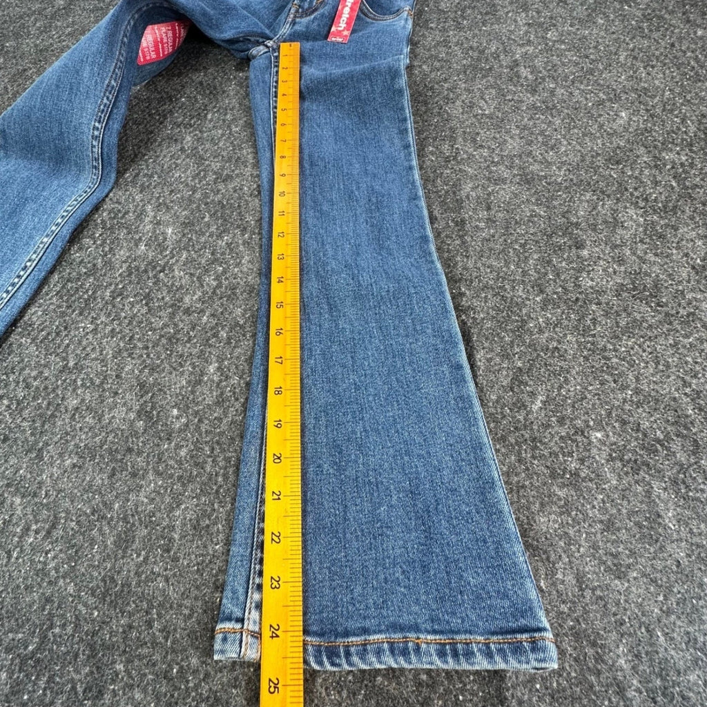 Levi's Vintage Y2K 517 Flare Jeans Girls Size 7 Blue Denim Stretch NWT