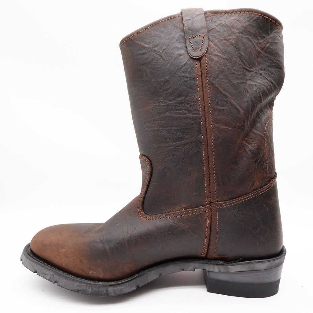 Double-H Vintage 90s Western Boots Mens 11.5D USA Leather Work 2520 Aero Glide