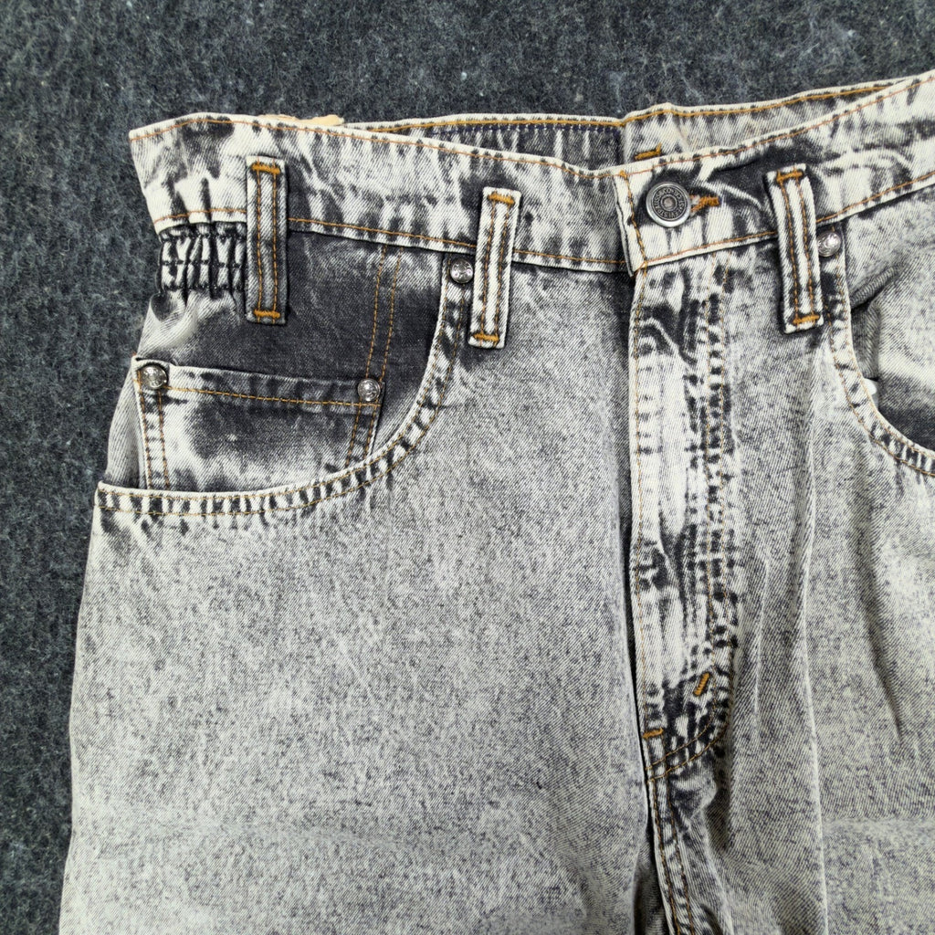 Levi's Vintage 90s SilverTab Shorts Kids S Gray Acid Wash Denim NWT Deadstock