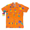 Wrangler Vintage 80s Coolers Shirt Mens XL Orange Cotton Geometric Deadstock NWT - take2supply