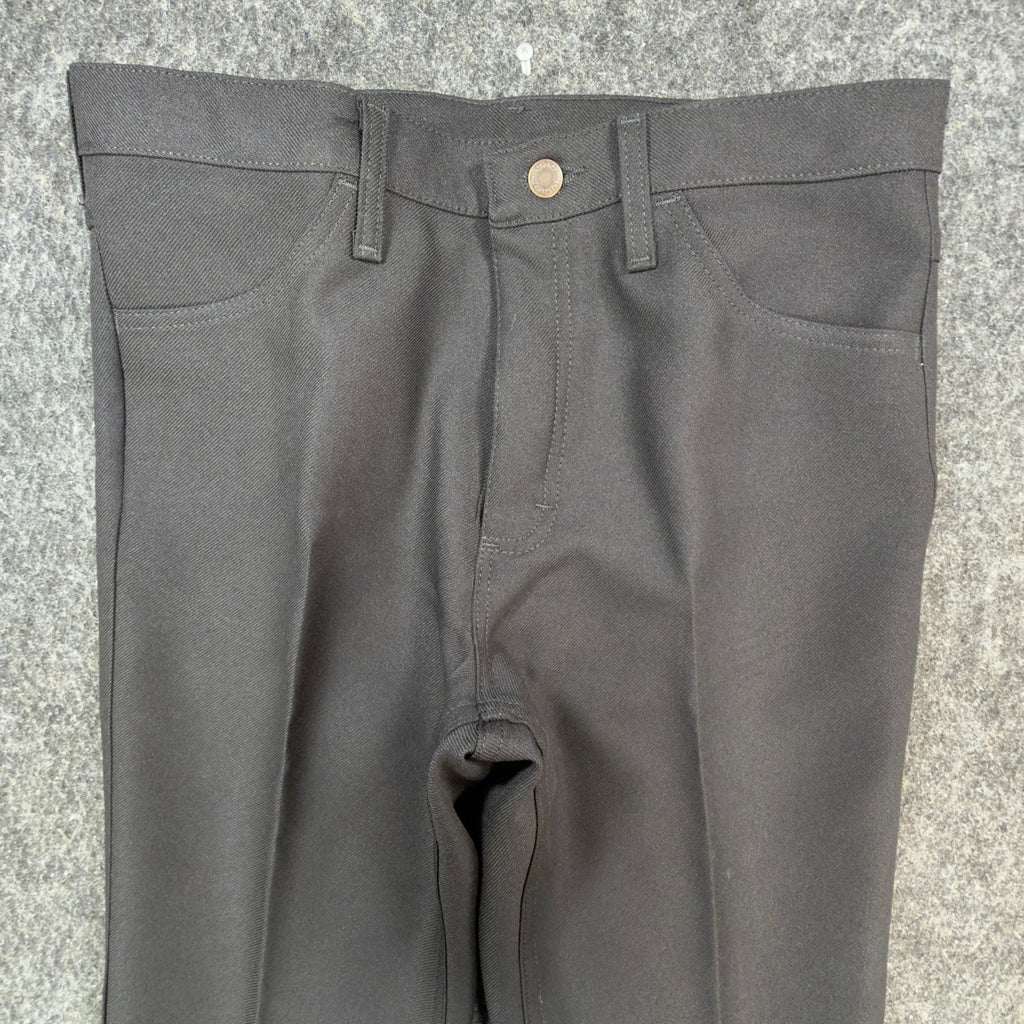 Wrangler Mens Y2K Wrancher Bootcut Dress Pants 34x30 Black Polyester NWT 82BK