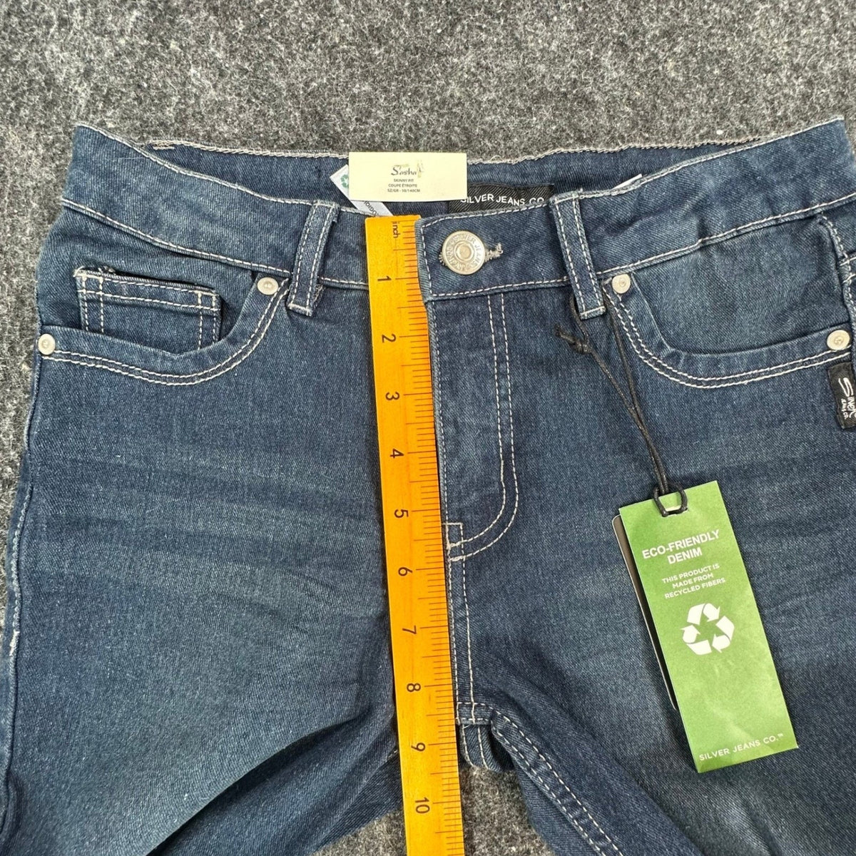 Silver Jeans Co Sasha Skinny Jeans Girls 10 Blue Denim Slim Fit NWT
