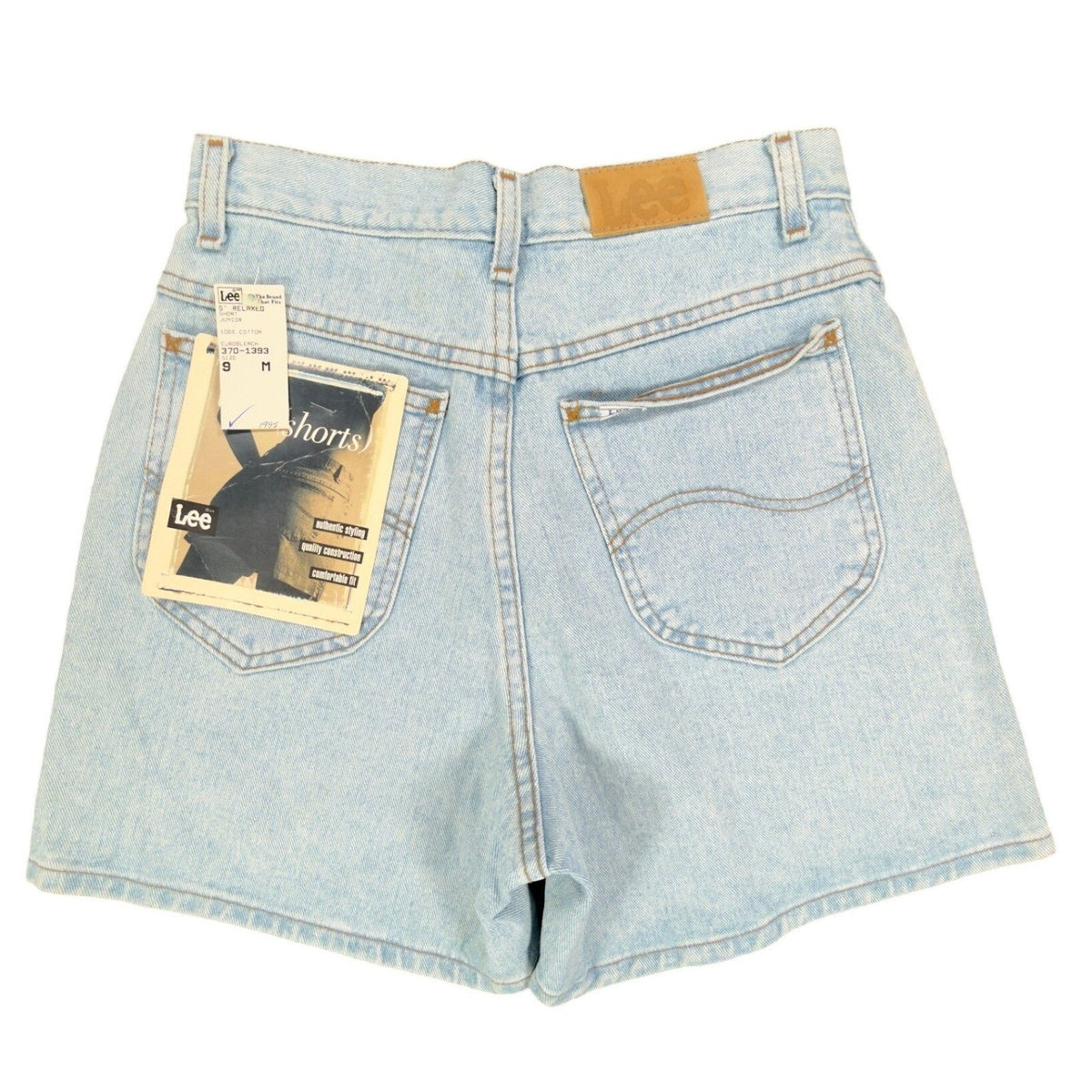 Lee 90s Vintage Relaxed Denim Shorts Junior 9 Light Wash NWT NIB - take2supply