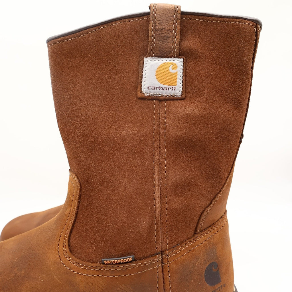 Carhartt Nano Composite Toe Work Boots Mens 10.5W Brown Leather Waterproof NEW