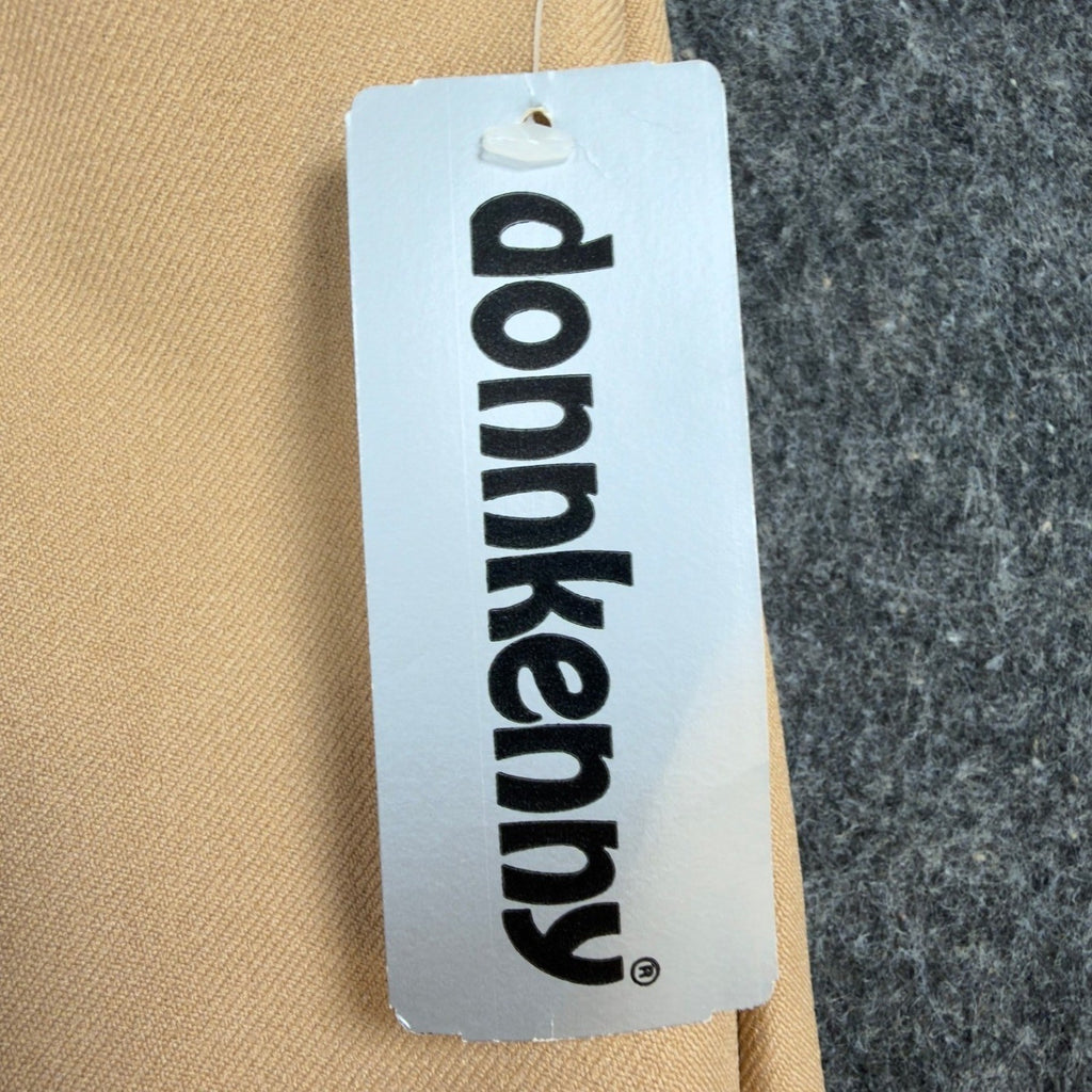 Donnkenny Pants Mens 32 Vintage 80s Tan Stretch Elastic Waist Made in USA 2701