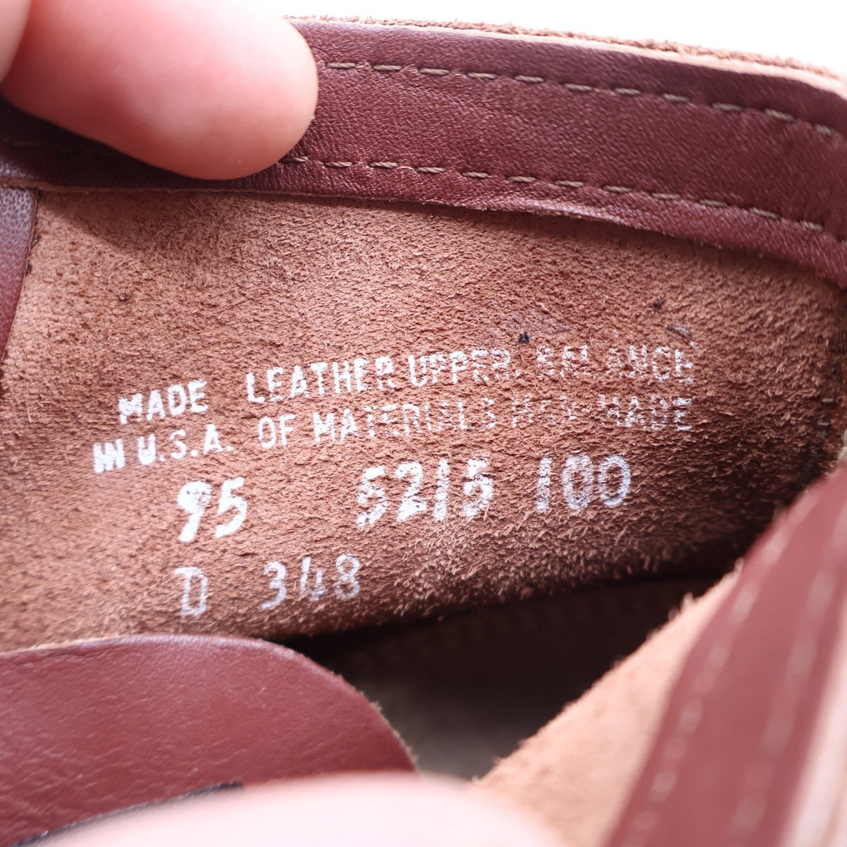 Carolina Work Boots Mens 9.5 D Vintage Made in USA Redwood Leather Stock 348 NEW