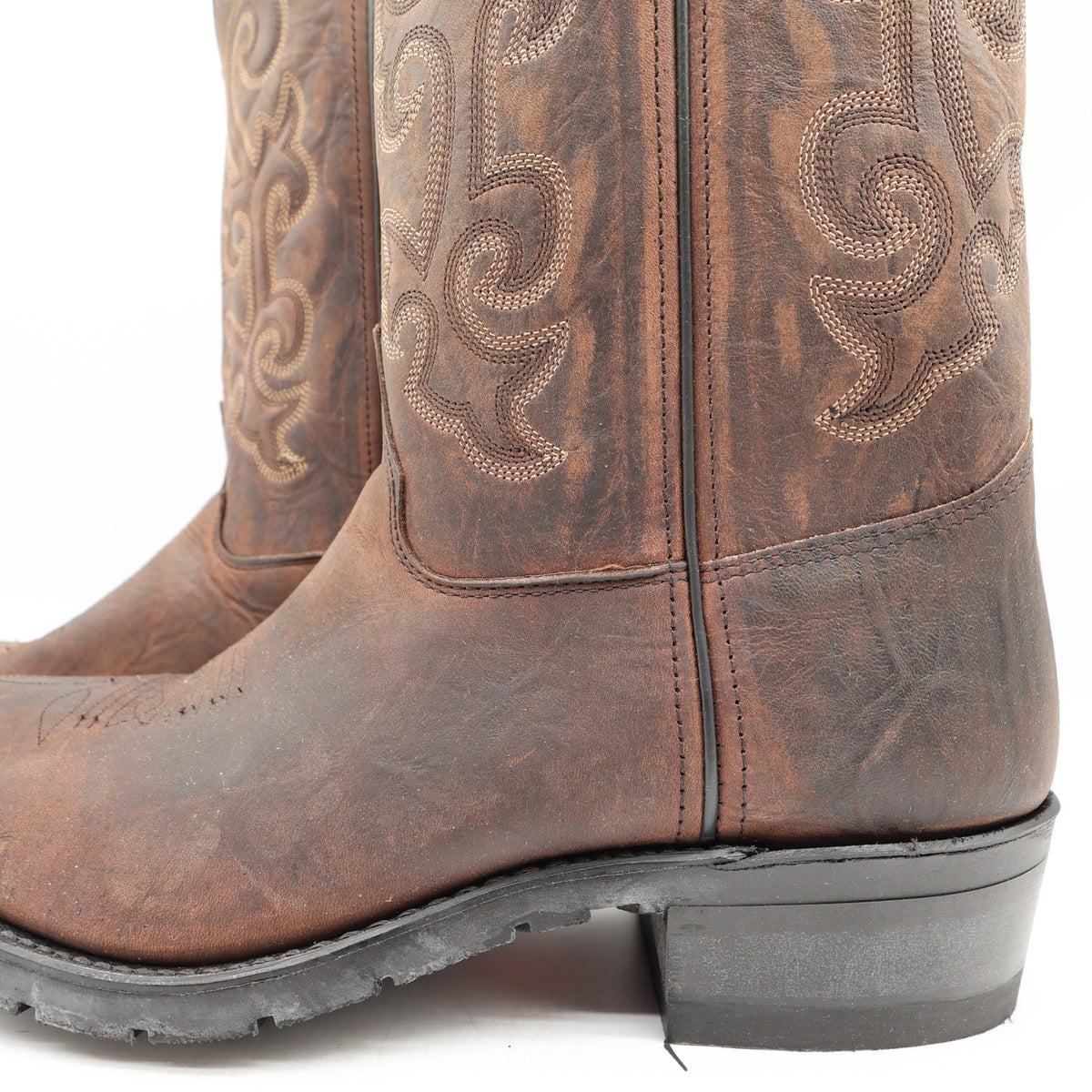 Double-H Aero-Glide 7 System Western Boots Mens 12 D Brown Leather NWT