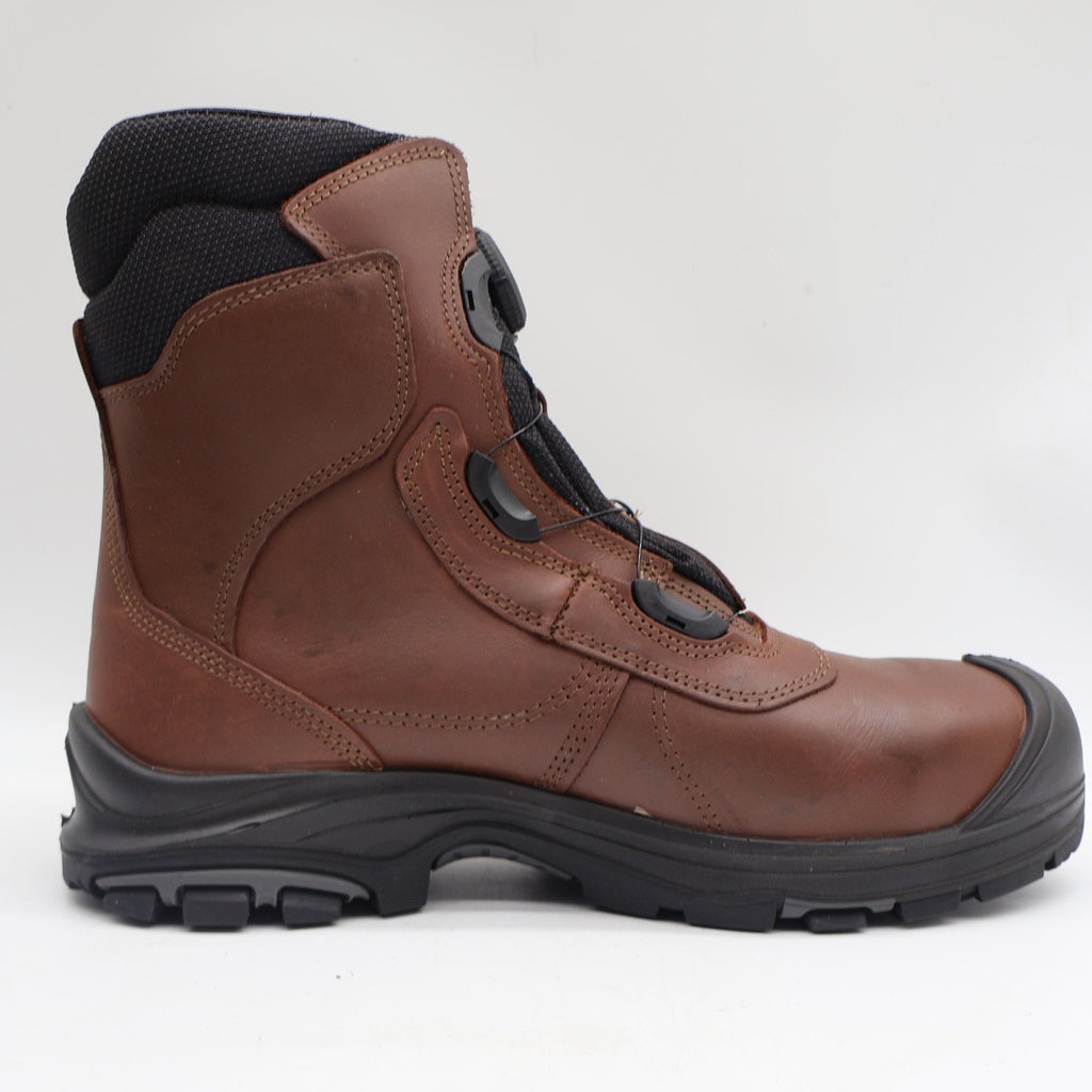 Grisport BOA Constructor Work Boots Mens 12 Brown Leather Waterproof Vibram NEW