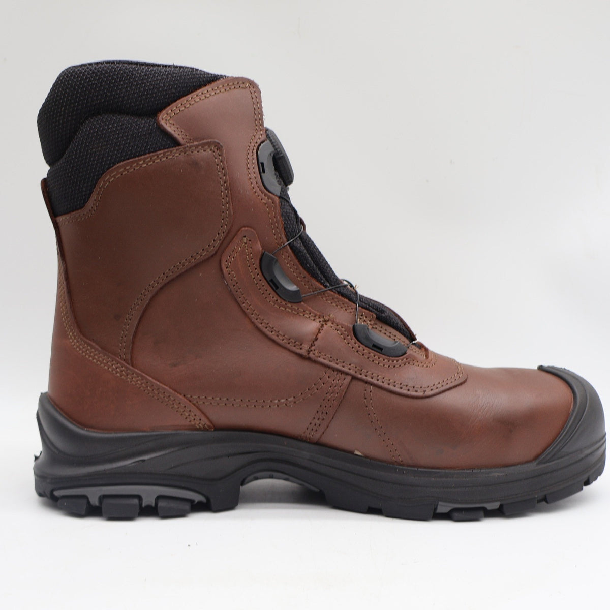 Grisport BOA Constructor Work Boots Mens 12 Brown Leather Waterproof Vibram NEW