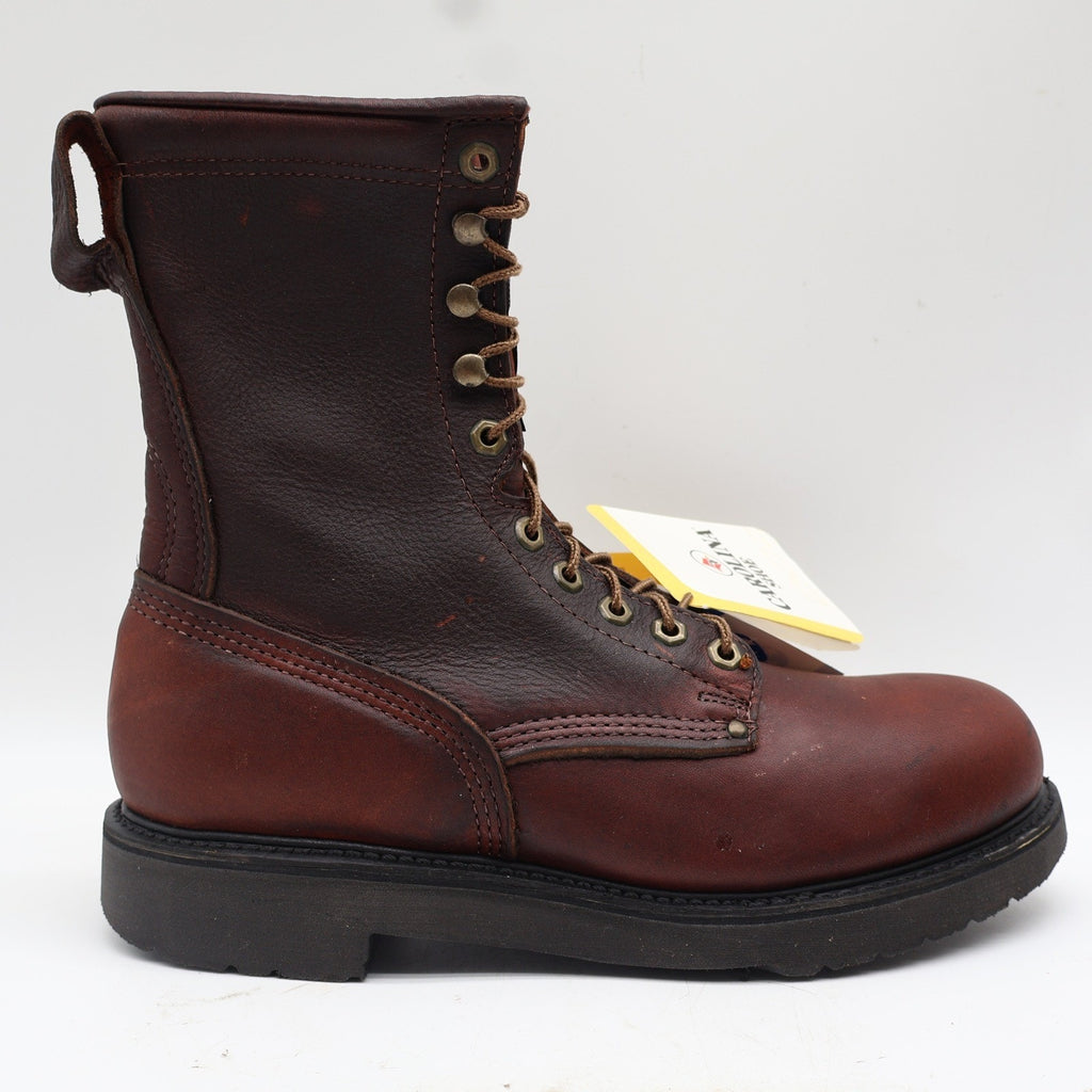 Carolina 8006 Work Boots Mens 10 2E USA Made Briar Pitstop Leather Goodyear Welt