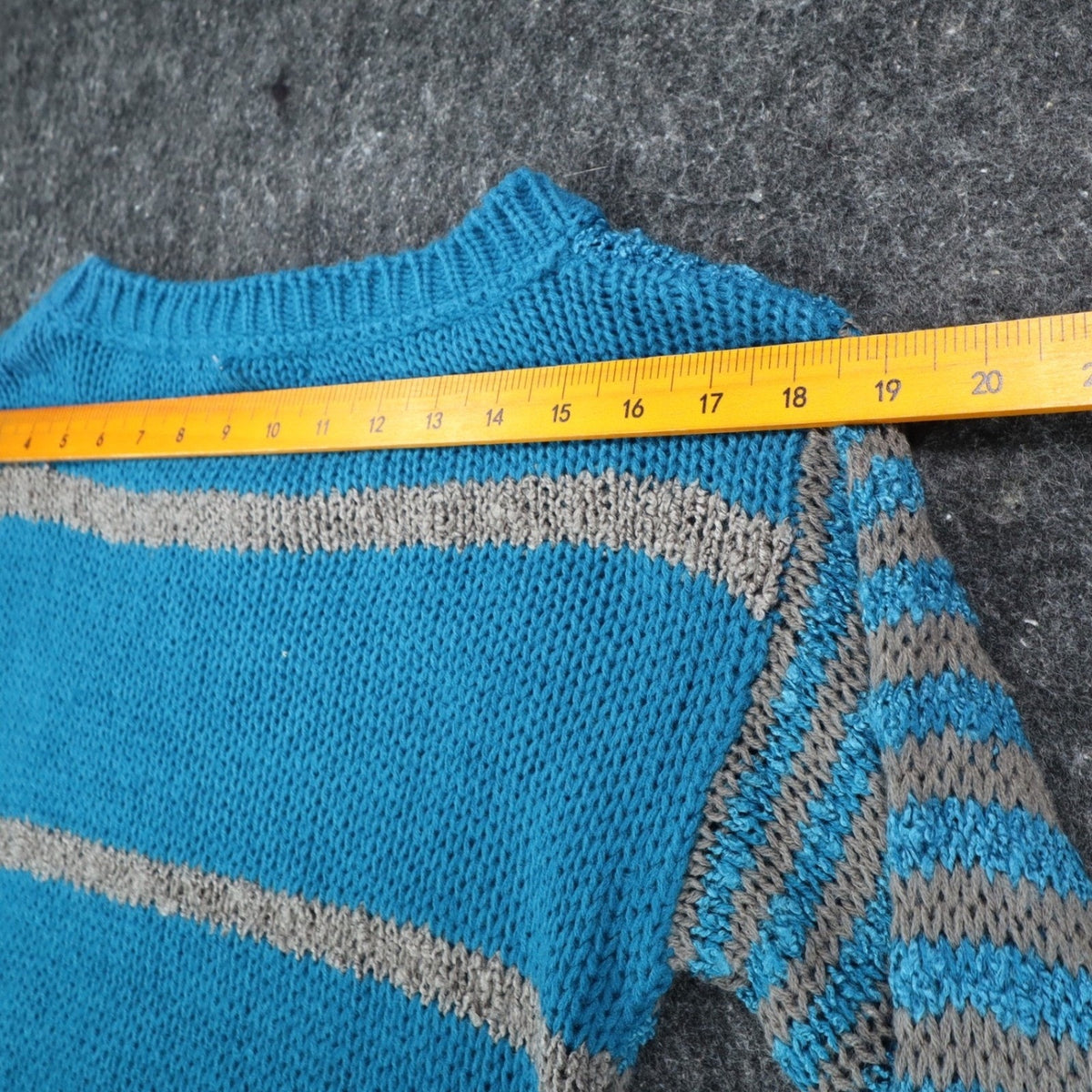 Jolt Sweater Womens Small Blue Gray Geometric Aztec Stripe Knit JS142YJZ NWT