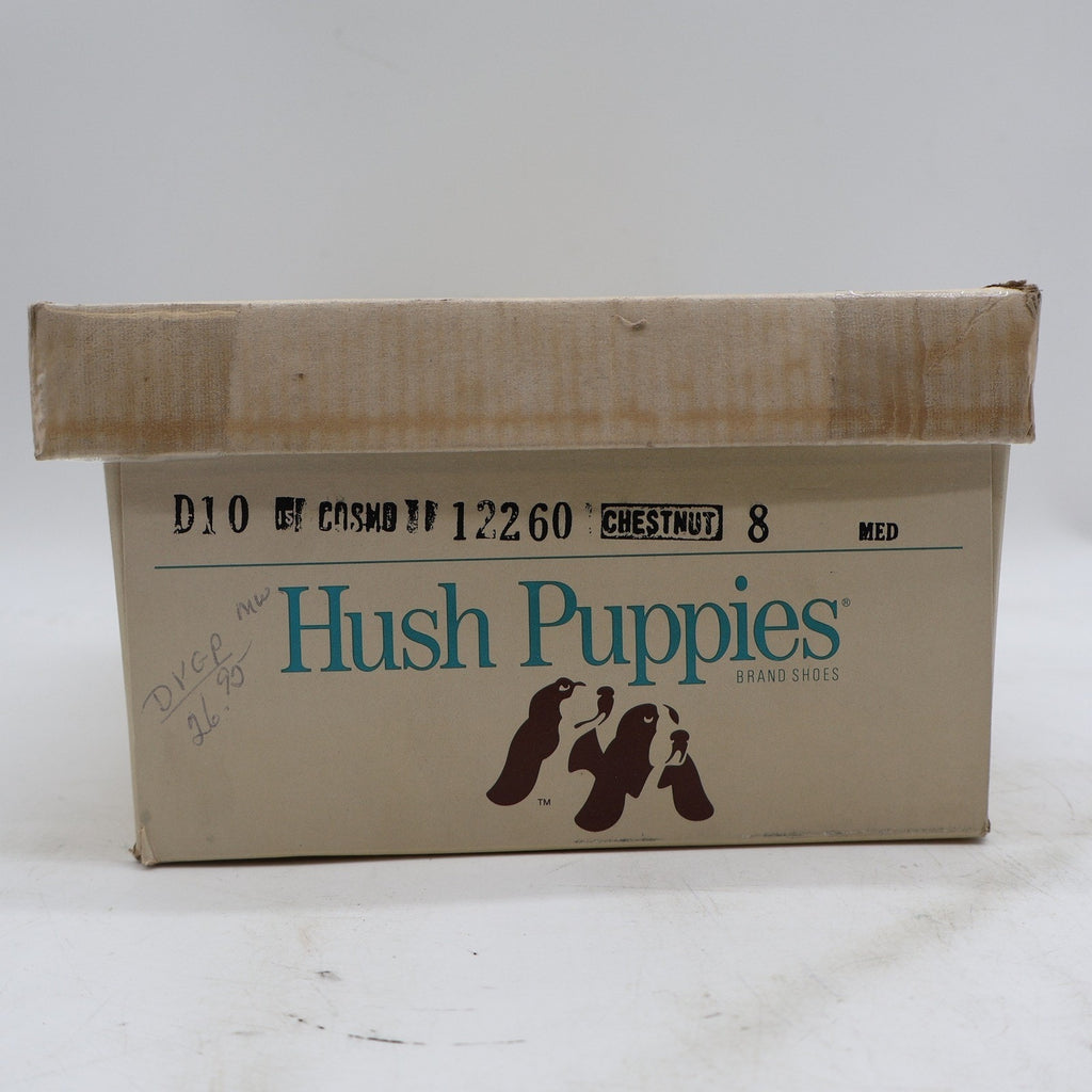 Vintage 90s Hush Puppies Cosmo Chestnut Suede Oxfords Men's 8M USA Deadstock
